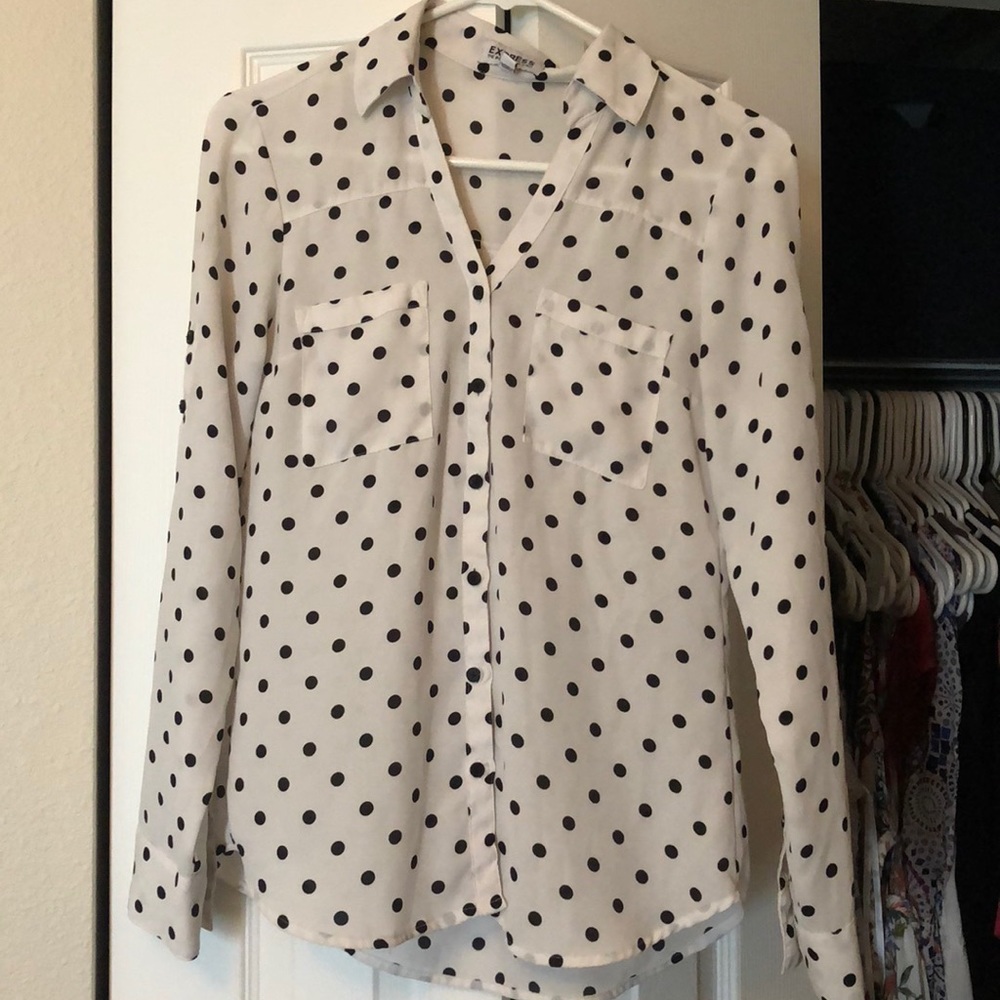 Polka dot portofino shirt